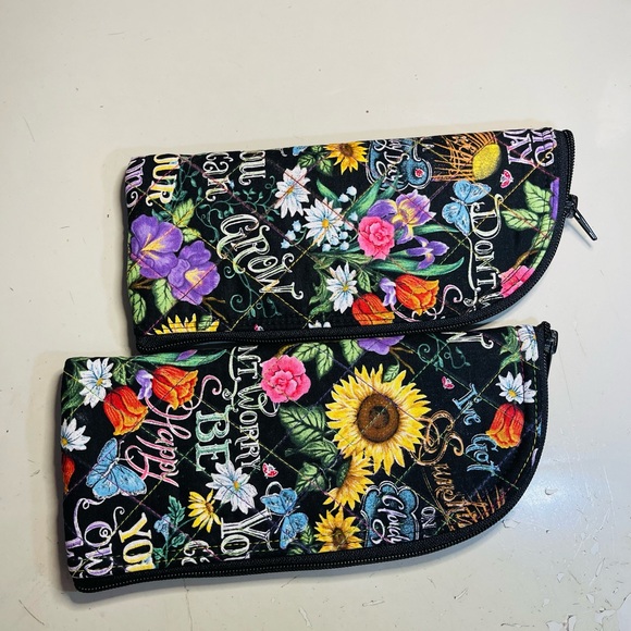 Sunglasses zipper pouch, sunglasses case, handmade - Picture 4 of 6